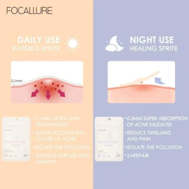 Miếng dán mụn ngày & đêm FOCALLURE 2g - Tái tạo da, giảm mụn, giá chỉ 25.000₫ 6