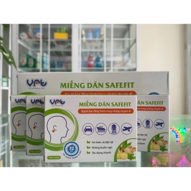 Miếng dán say tàu xe thảo dược Safefit - Hiệu quả cao, không tác dụng phụ, chỉ 14.500đ (hộp 2 hoặc 24 miếng)