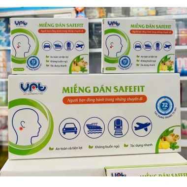 Miếng dán say tàu xe thảo dược Safefit - Hiệu quả cao, không tác dụng phụ, chỉ 14.500đ (hộp 2 hoặc 24 miếng)