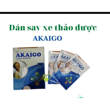 Miếng dán say xe thảo dược AKAIGO + VIVO - Giá 22.000₫, giảm giá, ngăn say an toàn