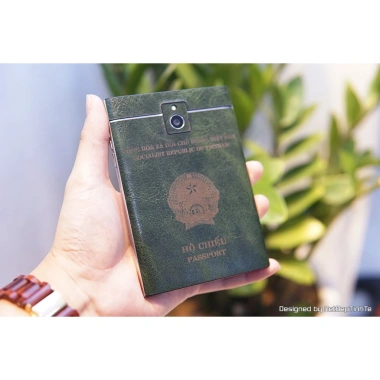 Miếng dán skin da BlackBerry Passport D47 - Khắc hình hộ chiếu giảm giá 150.000₫