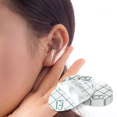 Miếng dán tai chống nước 100 chiếc dùng một lần, 1.7x2.7 inch bơi lội và tắm 5