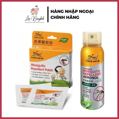 Miếng dán & Xịt Chống Muỗi Tiger Balm 120ml - Diệt Muỗi Không Mùi, Giá 147k