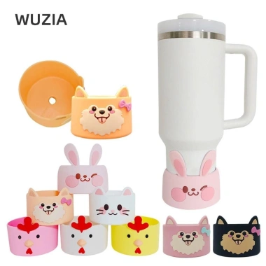 Miếng Lót Chai Nước WUZIA 40oz Silicon Cách Nhiệt Động Vật Dễ Thương 51.920₫