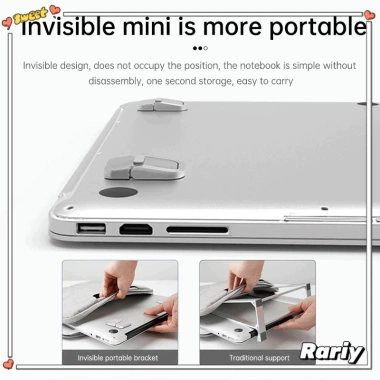 Miếng Lót Tản Nhiệt Laptop Đứng Vô Hình Dính Chân Đế Bàn Phím Nâng Cao 8