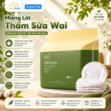 Miếng Lót Thấm Sữa Wai Chống Tràn An Toàn Tiết Kiệm Giảm 30 Giá 72.000đ Miếng Lót Thấm Sữa Wai Chống Tràn An Toàn Tiết Kiệm Giảm 30 Giá 72.000đ