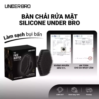 Miếng rửa mặt silicone Under Bro - Tẩy tế bào chết, tạo bọt, làm sạch da, giá 62.000đ