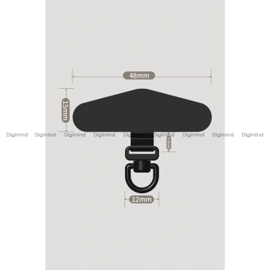 Miếng Tag Kẹp Dây Đeo Điện Thoại 360° Kim Loại Siêu Mỏng 0.2mm Gắn Sau Ôp Lưng, Phù Hợp Mọi Loại 7