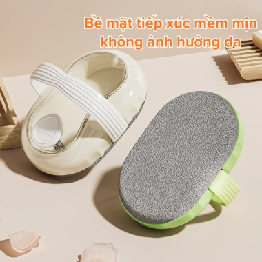 Miếng Tẩy Tế Bào Chết Body + Bàn Chải Tắm Mềm Không Đau – Máy Chà Lưng Mạnh Mẽ 6