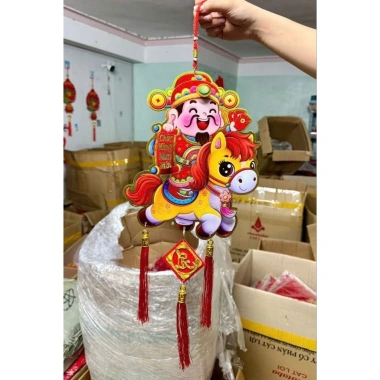 Miếng Treo Hình Ngựa Trang Trí Tết Bính Ngọ Độc Đáo Giá Ưu Đãi 58.500đ