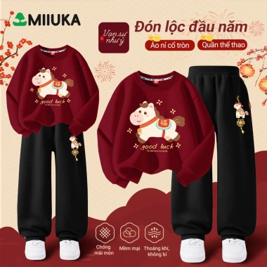 MIIUKA Đồ Tết Trẻ Em - Áo Giao Lưu Phong Cách Việt Hiện Đại, Giá 169.000₫