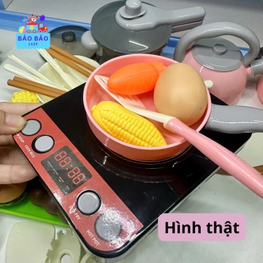 Mini Bộ Đồ Chơi Nhà Bếp 69 Chi Tiết, Bếp Pin Dùng Nước, Giá 149k Giảm Giá Đặc Biệt