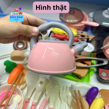 Mini Bộ Đồ Chơi Nhà Bếp 69 Chi Tiết, Bếp Pin Dùng Nước, Giá 149k Giảm Giá Đặc Biệt