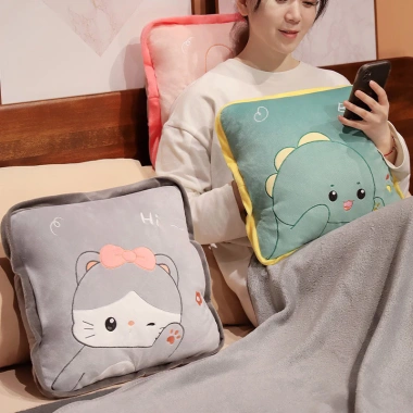 Miniso Gấu Chăn Mền Văn Phòng Nhập Khẩu - Gấu Bông Ấm Áp Cho Bé Đi Học Giá Ưu Đãi 229.000đ 3