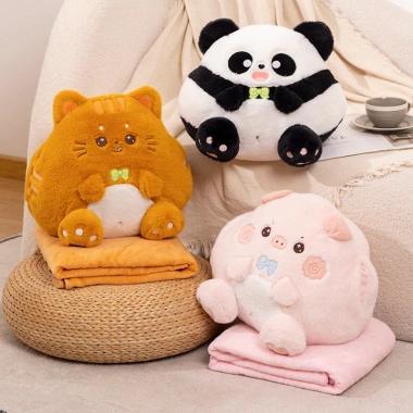 Miniso Gấu Chăn Mền Văn Phòng Nhập Khẩu - Gấu Bông Ấm Áp Cho Bé Đi Học Giá Ưu Đãi 229.000đ 5