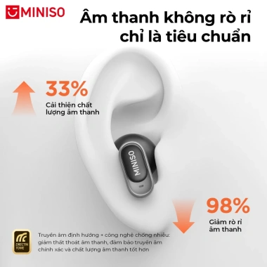 MINISO Tai Nghe Phiên Dịch AI Video HIFI Bluetooth V6.0 Chống ồn ENC Không Dây IPX5 Thể Thao - 116,100₫ 8
