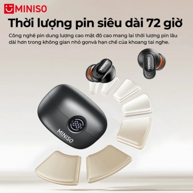 MINISO Tai Nghe Phiên Dịch AI Video HIFI Bluetooth V6.0 Chống ồn ENC Không Dây IPX5 Thể Thao - 116,100₫ 9