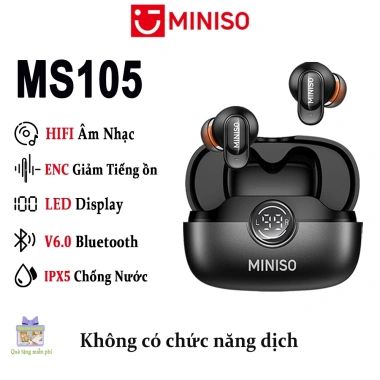 MINISO Tai Nghe Phiên Dịch AI Video HIFI Bluetooth V6.0 Chống ồn ENC Không Dây IPX5 Thể Thao - 116,100₫ 10