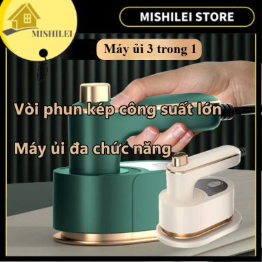 MISHILEI Bàn Là Hơi Nước Mini Gấp Gọn, Công Suất Lớn Đầu Phun Kép, Là Phẳng Mọi Loại Vải - 204.750₫