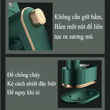 MISHILEI Bàn Là Hơi Nước Mini Gấp Gọn, Công Suất Lớn Đầu Phun Kép, Là Phẳng Mọi Loại Vải - 204.750₫