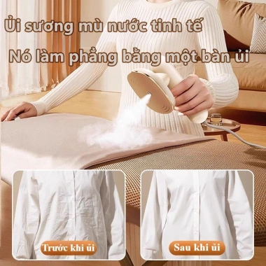 MISHILEI Bàn Là Hơi Nước Mini Gấp Gọn, Công Suất Lớn Đầu Phun Kép, Là Phẳng Mọi Loại Vải - 204.750₫