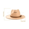 MISUPS Fedora Nỉ Vành Rộng Mềm Panama Thanh Lịch Khóa Thắt Lưng Jazz Nam Nữ 81.108 VND 2