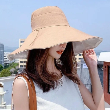 MISUPS Mũ Xô Hai Mặt Chống UV Gập Lại Di Động Mùa Xuân Hè Nam Nữ - Giá 55.836 VND