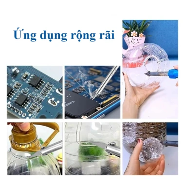 Mỏ hàn đa năng 60W 9in1 - Điều chỉnh nhiệt độ, dao cắt nhựa & khắc, tay cầm an toàn, giá chỉ 77.419₫