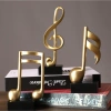 Mô hình 3 nốt nhạc, khoá sol mạ đồng - tượng đèn lọ hoa & tháp Eiffel trang trí Piano, giảm giá 59.000 VND 3