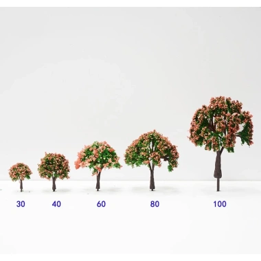 Mô hình cây hoa đỏ cao 3-10cm - Trang trí tiểu cảnh, terrarium, DIY, chỉ 5.000đ