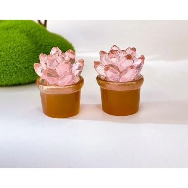 Mô hình chậu cây mini phát sáng DIY - Trang trí tiểu cảnh, đồ chơi trẻ em, giá 8.000₫