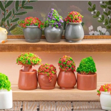 Mô hình chậu cây nhỏ tiểu cảnh sân vườn decor nhà Stellariva giảm giá 6.662 VND 5