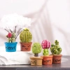 Mô hình chậu cây xương rồng 1.8x3.4cm - Trang trí tiểu cảnh, bonsai, móc khóa, DIY chỉ 6.000đ