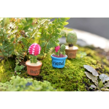 Mô hình chậu cây xương rồng 1.8x3.4cm - Trang trí tiểu cảnh, bonsai, móc khóa, DIY chỉ 6.000đ 8