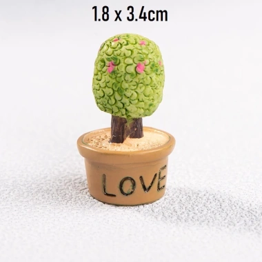 Mô hình chậu cây xương rồng 1.8x3.4cm - Trang trí tiểu cảnh, bonsai, móc khóa, DIY chỉ 6.000đ 10
