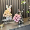 Mô Hình Decor Gốm Sứ Thỏ Ôm Hoa – Tượng Thạch Cao Trang Trí Nhà Cửa, Bàn Phòng Khách 183.425₫ (Giảm giá) 7