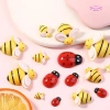 Mô hình ong vàng mini cute bằng nhựa - Trang trí tiểu cảnh, sân vườn, bể cá, chậu cây, tặng miếng dán 8