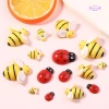 Mô hình ong vàng mini cute bằng nhựa - Trang trí tiểu cảnh, sân vườn, bể cá, chậu cây, tặng miếng dán 9