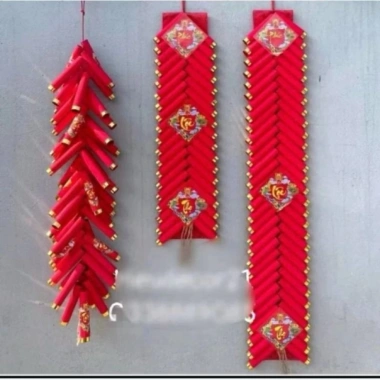 Mô hình pháo giấy trang trí Tết Trung Thu và Nguyên Đán, decor nhà, giá 16.000 VND