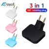 Mở rộng ổ cắm tường 3 trong 1 EU US 180° - Chuyển đổi du lịch, giá 14.800₫
