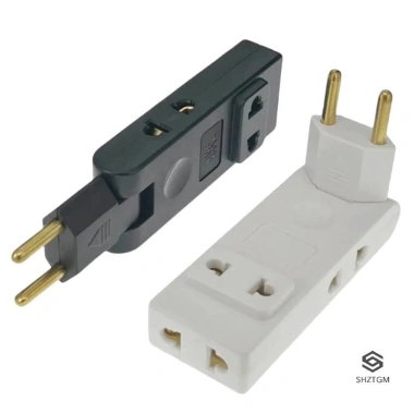 Mở rộng ổ cắm tường 4 trong 1 EU Adapter du lịch 180 do chuyển đổi nguồn di động