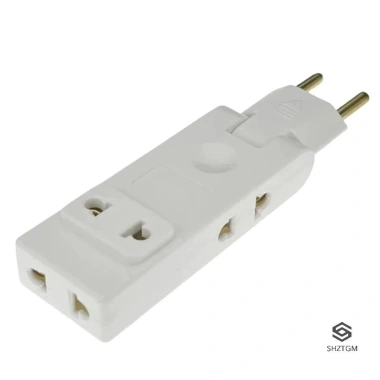 Mở rộng ổ cắm tường 4 trong 1 EU Adapter du lịch 180 do chuyển đổi nguồn di động