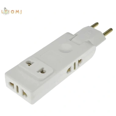 Mở rộng ổ cắm tường 4 trong 1 EU, chuyển đổi phích cắm 180°, adapter du lịch di động - 31.900₫
