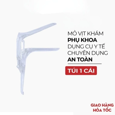 Mỏ vịt khám phụ khoa Tanaphar nhựa nguyên sinh tiệt trùng - Túi 1 cái 16.183₫