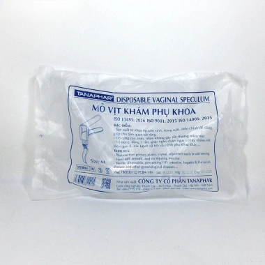 Mỏ vịt khám phụ khoa Tanaphar nhựa nguyên sinh tiệt trùng - Túi 1 cái 16.183₫