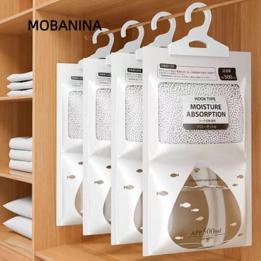 MOBANINA Túi hút ẩm chống ẩm, giảm mùi, treo sấy quần áo gia đình, phù hợp phòng ngủ, tủ quần áo - Giá ưu đãi 43.120 VND