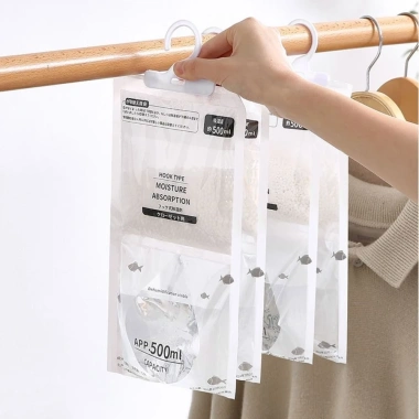 MOBANINA Túi hút ẩm chống ẩm, giảm mùi, treo sấy quần áo gia đình, phù hợp phòng ngủ, tủ quần áo - Giá ưu đãi 43.120 VND