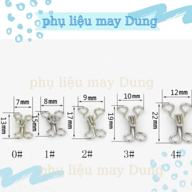Móc Cài Áo Dài Kim Loại Vĩ 24 Cặp - Giá Chỉ 25.000 VNĐ, Siêu Bền và Sang Trọng 2