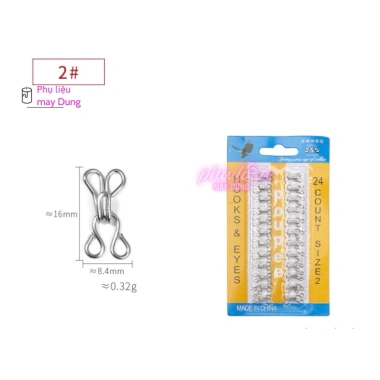Móc Cài Áo Dài Kim Loại Vĩ 24 Cặp - Giá Chỉ 25.000 VNĐ, Siêu Bền và Sang Trọng 7