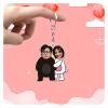 Móc khóa cặp đôi in hình dễ thương, quà tặng yêu thương cho người yêu, bạn bè, gia đình, giá 15.647 VND 5